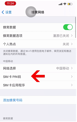 索县苹果14维修网分享如何给iPhone14的SIM卡设置密码 