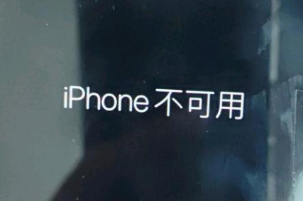 索县苹果服务网点分享锁屏界面显示“iPhone 不可用”如何解决 