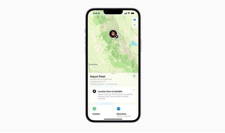 索县苹果14维修分享iPhone14系列中 FindMy功能通过卫星分享位置方法教程 